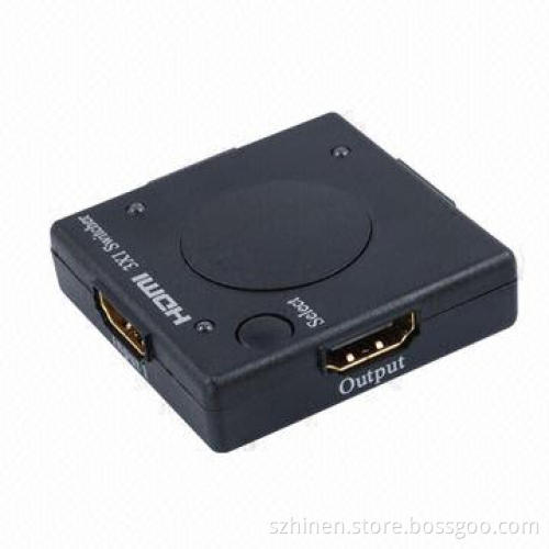 Mini HDMI Switch, 3x1 Auto Switcher Multifunctional on Switching